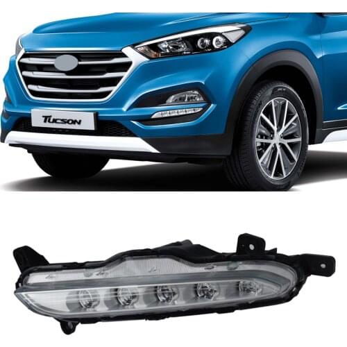 1Set For Hyundai Tucson 2015 2016 2017 2018 LED Daytime Running Lights Daylight DRL foglights headlight body kits Car Styling