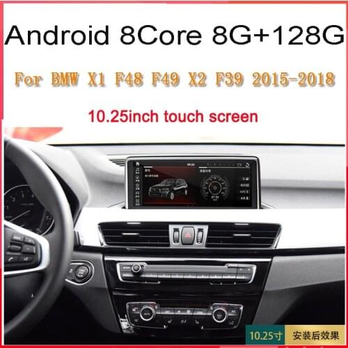 Android 10 car gps player for bmw X1 F48 F49 X2 F39 2015 2016 2017 2018 car audio radio carplay NBT system 4g+64g