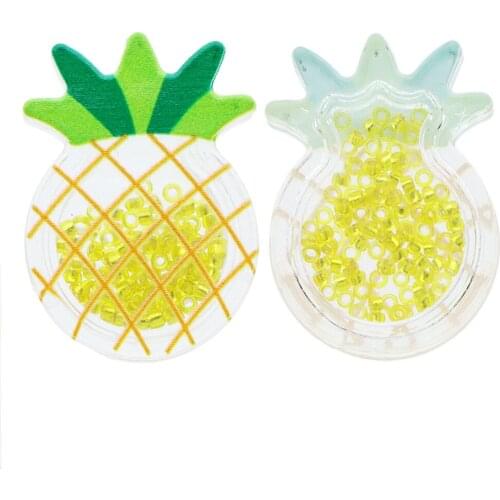 10pcs /Lot Hand Made Fruit Pattern Quicksand Acrylic Sequin Shakers Baby Girl Hairpin Bows Headwear Crafts Accessory 10Yc17238