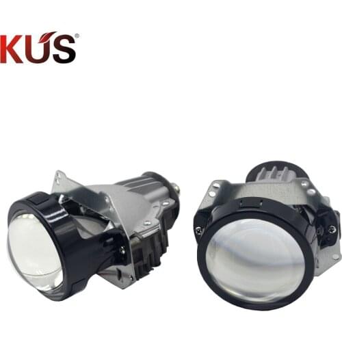35W BI LED projector lens universial LED Headlight High Low Beam hid xenon lens fit h1 h4 h7 d1 hb3 hb4car retrofit modify
