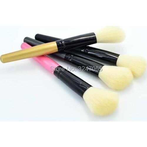 5pcs/Lot Cosmetic Synthetic Foundation Brushes, Portable Professional Cosmetic Powder Makeup Brush Tools, Face Powder Brushes