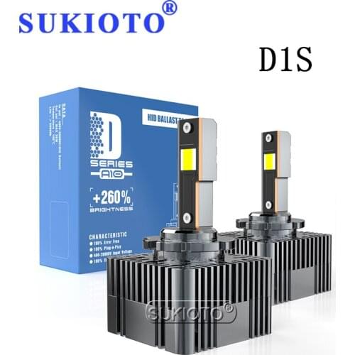 SUKIOTO 2021 New D1S LED Car Light No Error Canbus D3S D5S D8S Auto Headlight Bulb 70W 15200LM White D4S D2R D2S LED Headlamp