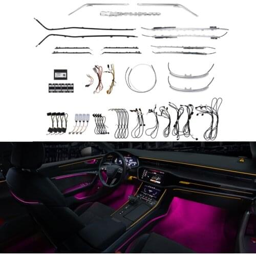 Car styling ambient light for Audi A6L C7 12-18 atmosphere light modified car interior 21 colors light c8 19-20