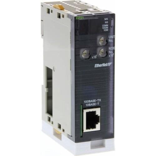CJ1W-EIP21 EtherNet/IP unit for CJ-series, 100Base-TX, 1 x RJ45 socket, supports CIP, FINS/UDP and FINS/TCP