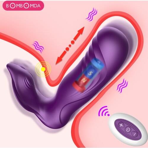 Dildo Vibrator G Spot Pulse Vibrating Panties Wireless Remote Control Butterfly Clitoris Stimulator Vibrator Sex Toys for Woman