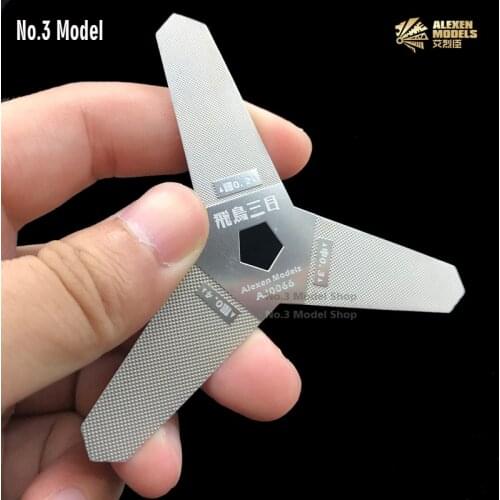 Gundam Military Models Stainless-steel Shuriken 3 in 1 Plastic Runner Polishing plate Hobby Grinding Tools