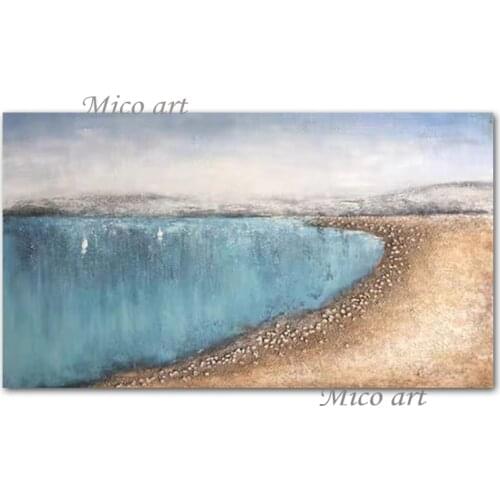 Handmade Seascape Oil Painting Wall Decor Picture Wall Art Unframed Hot Selling Free Shipping Abstract Paintings Canvas Artwork
