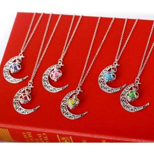 BOTU Creative Heart Shaped Creative DIY Aromatherapy Short Pendant Necklace Textured Fashion Perfume Diverging Gift Jewelry
