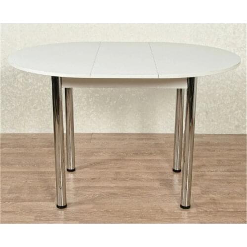 Round Dining table, Classic extendable table sliding dining table kitchen living table furniture90x90x75 cm