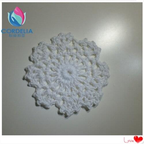 2016 30 pcs 6.5cm new zakka fashion natural cotton crochet lace doilies for wedding decoration novelty household dreamcatch