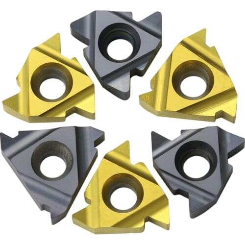 10pcs external thread blade 22ER 4.0iso N55 N60hard alloy blade is suitable for machining steel parts in SER tool bar CNC lathe