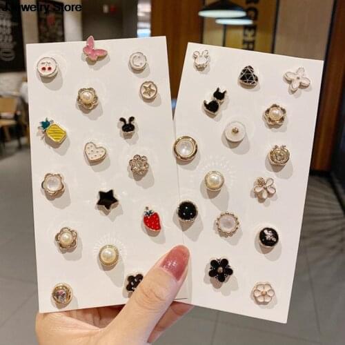 Hot! 10PC Fashion Brooch Women Pin Clothes Decoration Anti-Exposure Buckle Cute Neckline Fastener Nail Pearl Button Accessory
