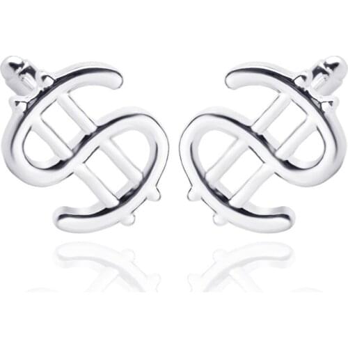 Fashion New Rich Currency Dollar Sign Temperament Mens Shirt T-shirt Cufflinks Wedding Jewelry Gift Selection Direct Sales