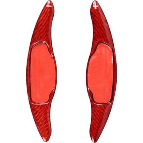 Real Carbon Fiber for KIA Stinger -2019 Accessories Car Steering Wheel Paddle Shifter Cover Sticker Extension