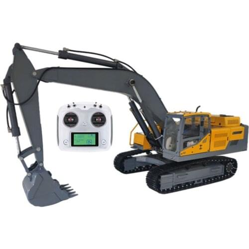 New Alloy 1:12 Hydraulic Excavator Model RC Construction Machinery Vehicle Model Toy