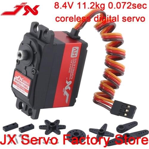 RC Servo JX PDI-HV5911MG 11KG High Precision Metal Gear High Voltage Digital Metal Gear Coreless Standard Servo for RC Car