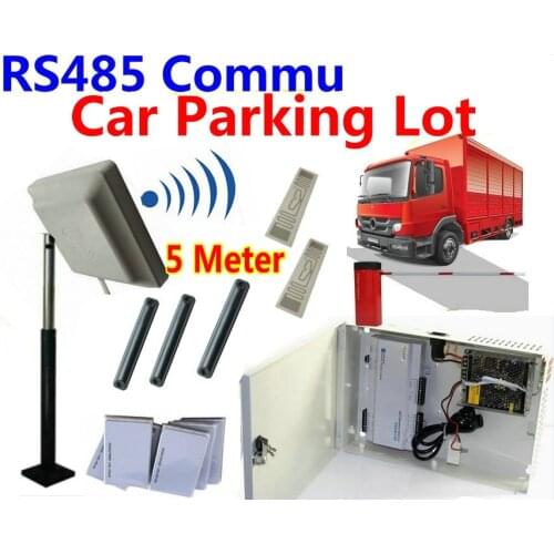 RS485 line control Car Parking Lot UHF RFID 900MHz 0- 5 meter UHF long range reader rs485 interface Access Controller PSU Power