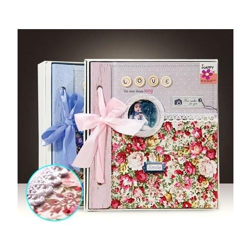 Seven-inch fabric family couple models in-line albums 7-inch album baby album creative gift photo album