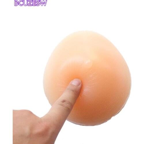 Silicone Breast Form Supports Artificial Spiral Silicone Chest Fake False Breast Prosthesis 100g-350g Super Soft Sponge Pad