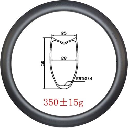Light 350g 700c 50T Tubular basalt brake carbon rim 25mm wide UD 3K 12K matte glossy 18H 20H 24H 28H 32H U-Shape Road Bike Wheel