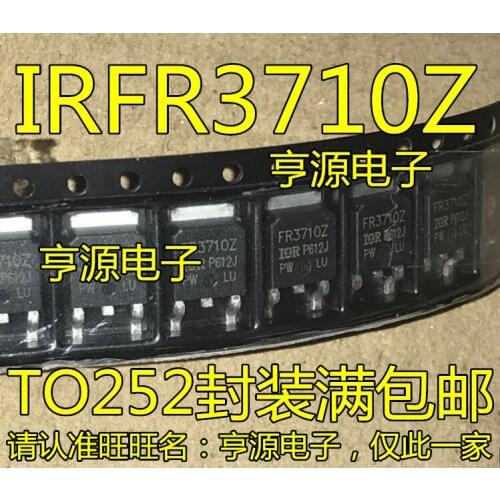 10PCS FR3710Z IRFR3710Z MOS TO-252 N