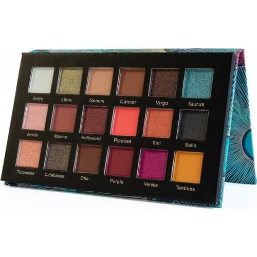 18 Colors Eyeshadow Palette Pearlescent Matte Silky Powder Earth Color Waterproof Long Lasting Eye Shadow Eyes Makeup Cosmetic