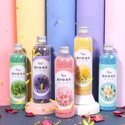 6 Aromatic Cat Litter Deodorant Beads Odor Activated Carbon Absorbs Pet Removaling Excrement Stink Deodorizing Cleaning Supplies