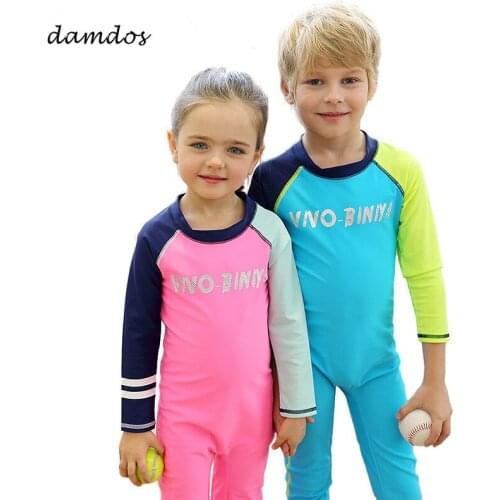 Bikini 2019 Girls Swimwear Children Swimsuit Bathing One Piece Suit Girls Summer Dress Cover up Kid Boy Beach Dress Biquini