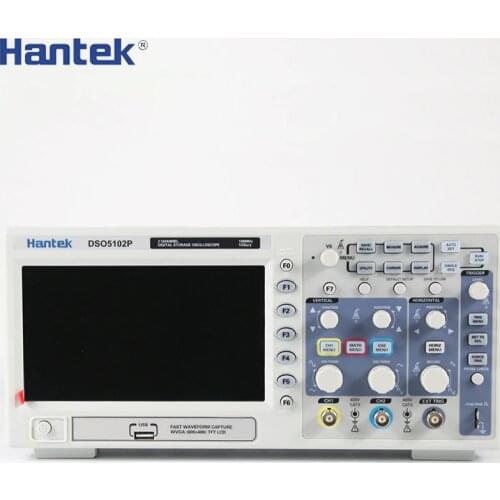 Digital Oscilloscope Hantek DSO5102P Portable 100MHz 2Channels 1GSa/s Record Length 40K USB Osciloscopio Handheld Oscilloscopes