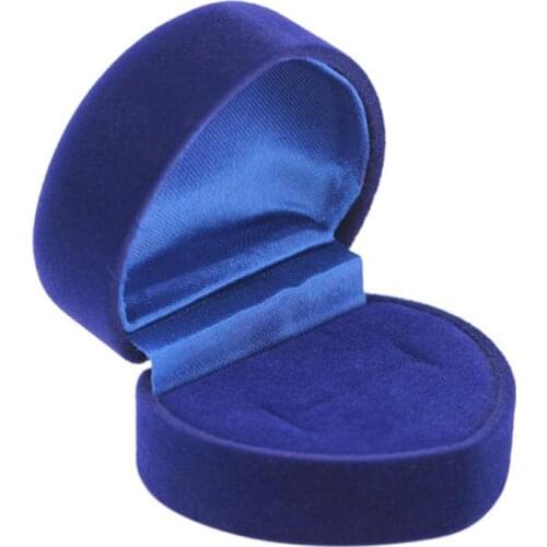 Blue Creative Love Heart Earrings Rings Storage Box Holder Jewery Display Foldable Cases Rings Gift Boxes Valentines Day Gifts