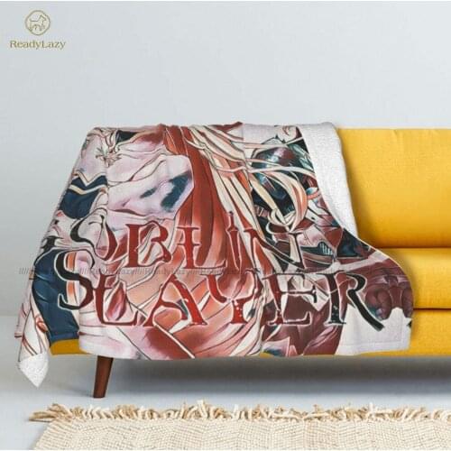 Goblin Slayer Blanket Warm Sherpa Fleece Blanket Sleep Super Soft Cheap Bedspread