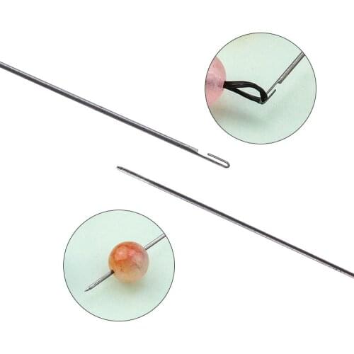 5pcs/lot super long stainless steel beading needles easy jewelry making tools beading pins for beading diy jewelry making 27CM