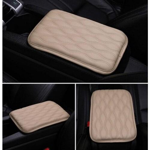 Comfort Armrest Pad Console Box Car Cushion Mat Pu Leather Universal 1 X Auto