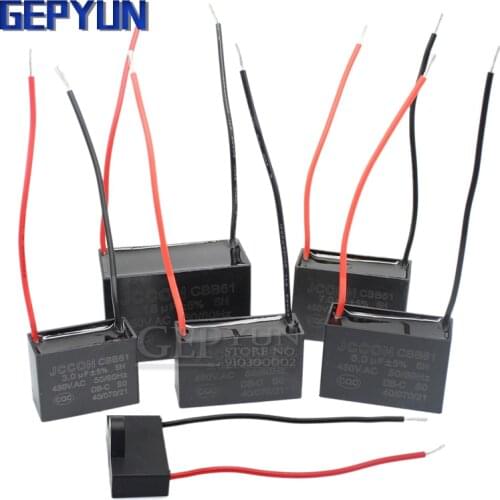 20pcs CBB61 starting capacitance AC Fan Capacitor 450V CBB Motor PUMUDDSY Run Capacitor 1UF 1.2UF 1.5UF 2UF 2.5UF 3UF 3.5UF 4UF