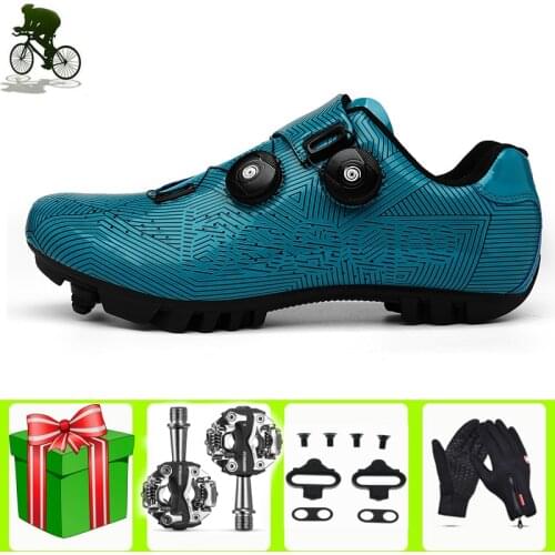 MTB Cycling Shoes Men Outdoor Self-locking Mountain Bike Sneakers Cleat Pedal SPD Racing Bicycle Sports Zapatillas De Ciclimo