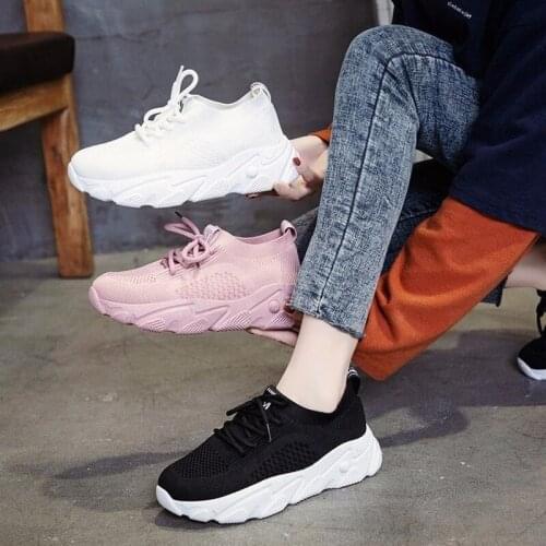 Women Sneakers Autumn Air mesh solid color Sneaker Female flat Platform Vulcanized Shoes Spring Casual Breathable Sports Shoe