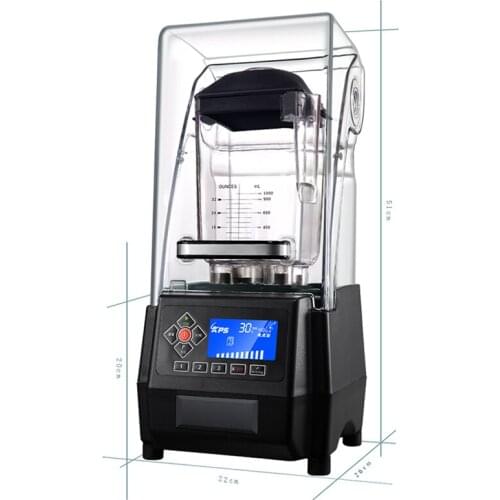 KS-10000 Smoothie Machine Silent Ice Machine Ice Crusher 2000ml Smoothie Mixer Tea Shop Commercial High Efficiency Ice Crusher