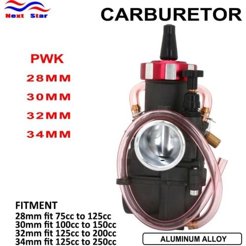 Motorcycle Power Motor 28 30 32 34mm Universal Black For Mikuni Maikuni PWK Carburetor Parts Scooters With Power Jet ATV