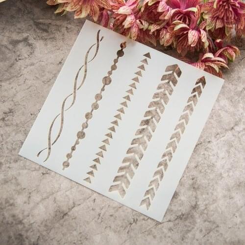 Strip plastic painting drawing color spray layering stencil art supplies painting brush drawing on wall fabric drawing set