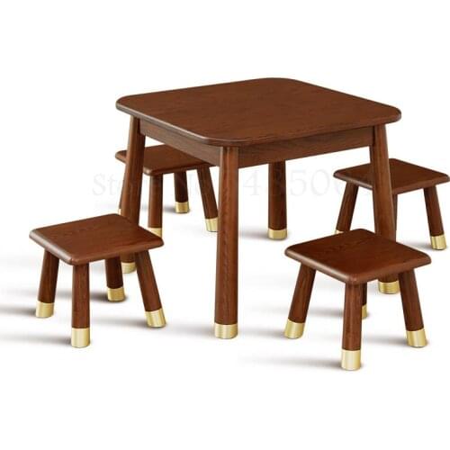 Small Stool Living Room Home Childrens Coffee Table Stool Small Bench Wooden Stool Solid Wood Foot Stool Square Stool Sho