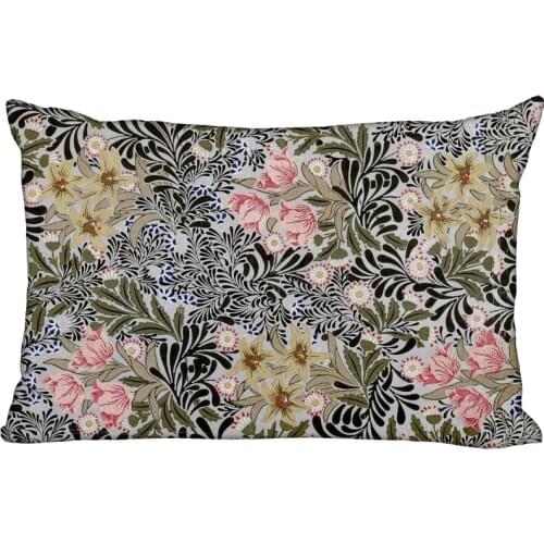 Custom William Morris New Arrival Rectangle Pillowcases Zipper Custom Pillow Cover Wedding Decorative Christmas Gift