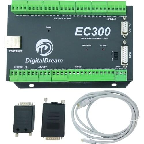 NVEM upgrade EC300 CNC milling machine Ethernet Mach3 CNC controller 3/4/5/6 axis motion control board
