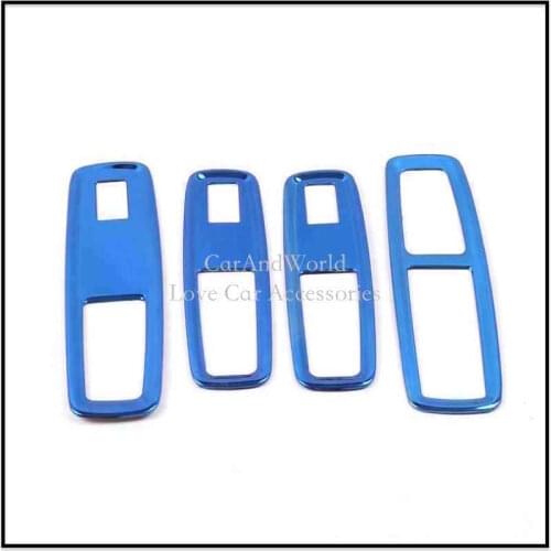 For Trumpchi GS3 2017-2020 Stainless Steel Gear Shift Window Lift Switch Interior Glove box Door Handle Cover Trim Car Accessory