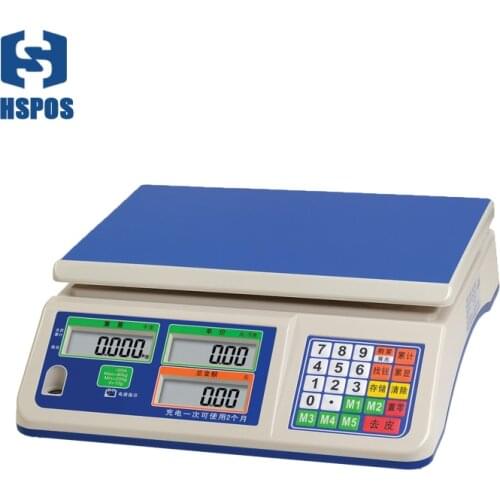 Supermarket Weighing Scales 3kg 6kg 15kg 30kg Price Computing Precision Scale Industrial Electronic Scale DZC-30A