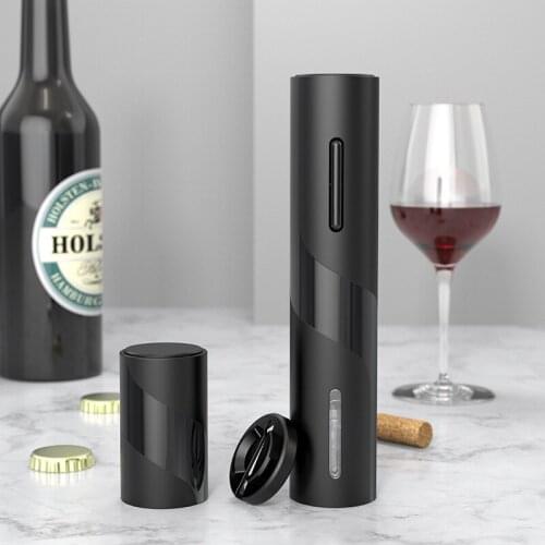 Electric Wine Corkscrew Bottle Automatic Magnet Beer Opener Set Push Down Cap Opener Kitchen Accesories