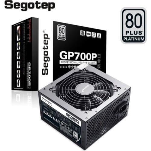 Segotep 600W PC Source 80Plus Computer Power Supply PWM SPU 24Pin 120 mm Spiral Blade Cooling Fan ATX FOR Desktop Computer