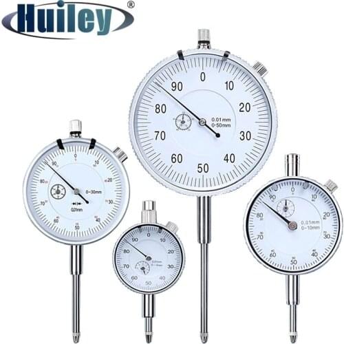 Pointer Dial Indicator High Accuracy 0.01mm Dial Gauge Test Indicator 0-50 mm Mechanical Percentage Indicator Measuring Tool