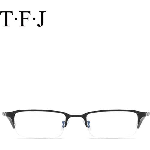 Anti-Blu-Ray Eyeglasses Women Men Square Aluminum Magnesium Frames Radiation-Resistant Spectacles Bussiness Eyewear Goggles