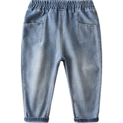 Spring Girls Jeans Baby Kids Jeans for Children Boys Girls Leggings Denim Pants Toddler Pants Girls Kids Pants for Boy Girl 2-8Y