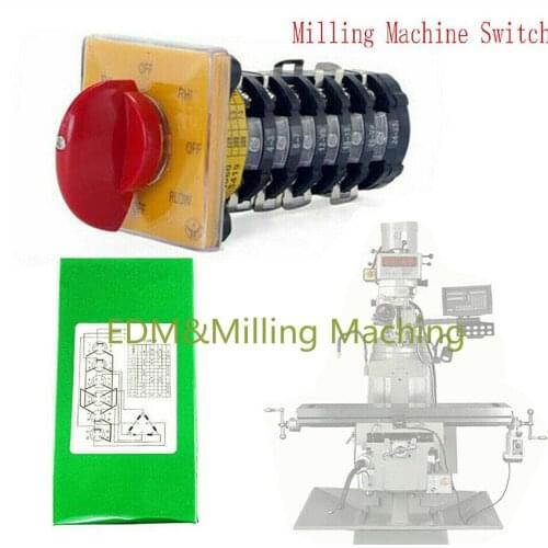 High Quality Milling Machine Part Import Forward Reverse Speed SCW25 CNC 6 Part Switch For Bridgeport Mill Durable New